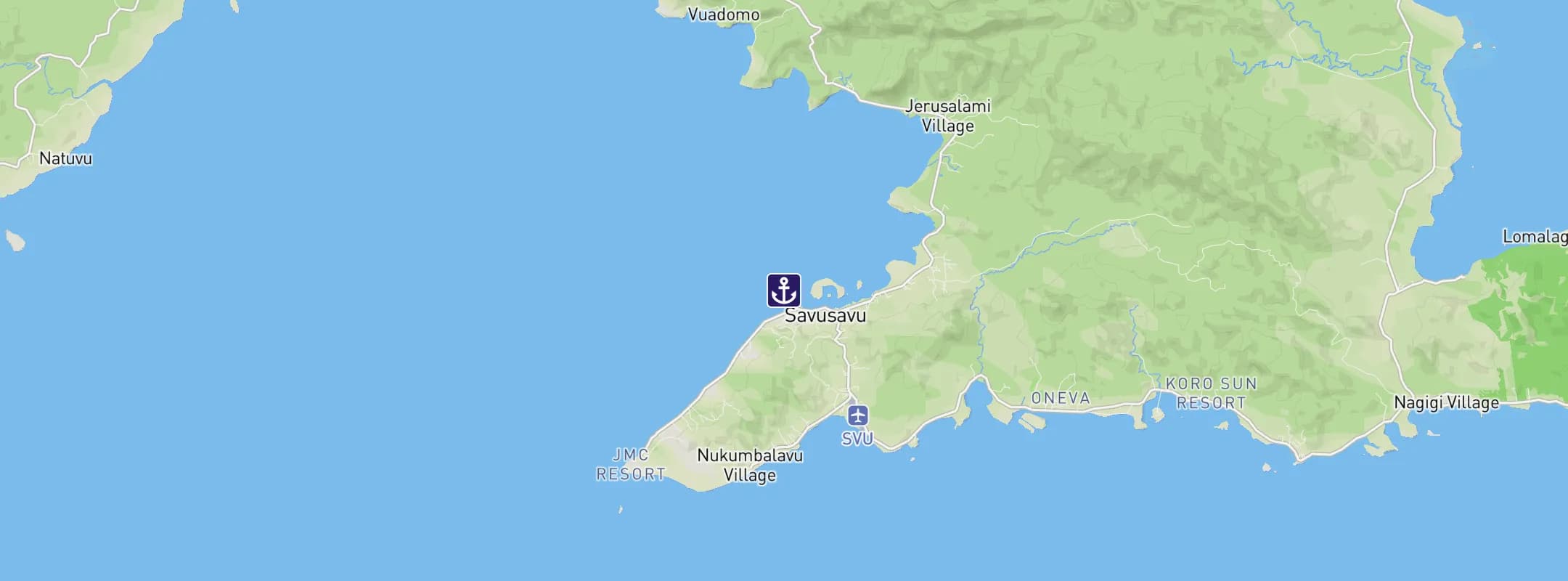 Map of Savusavu