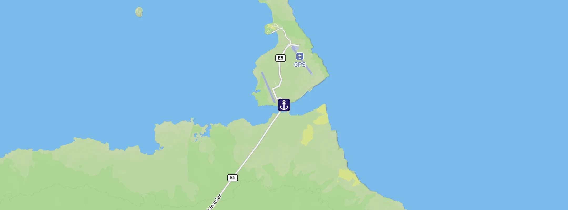 Map of Baltra Island