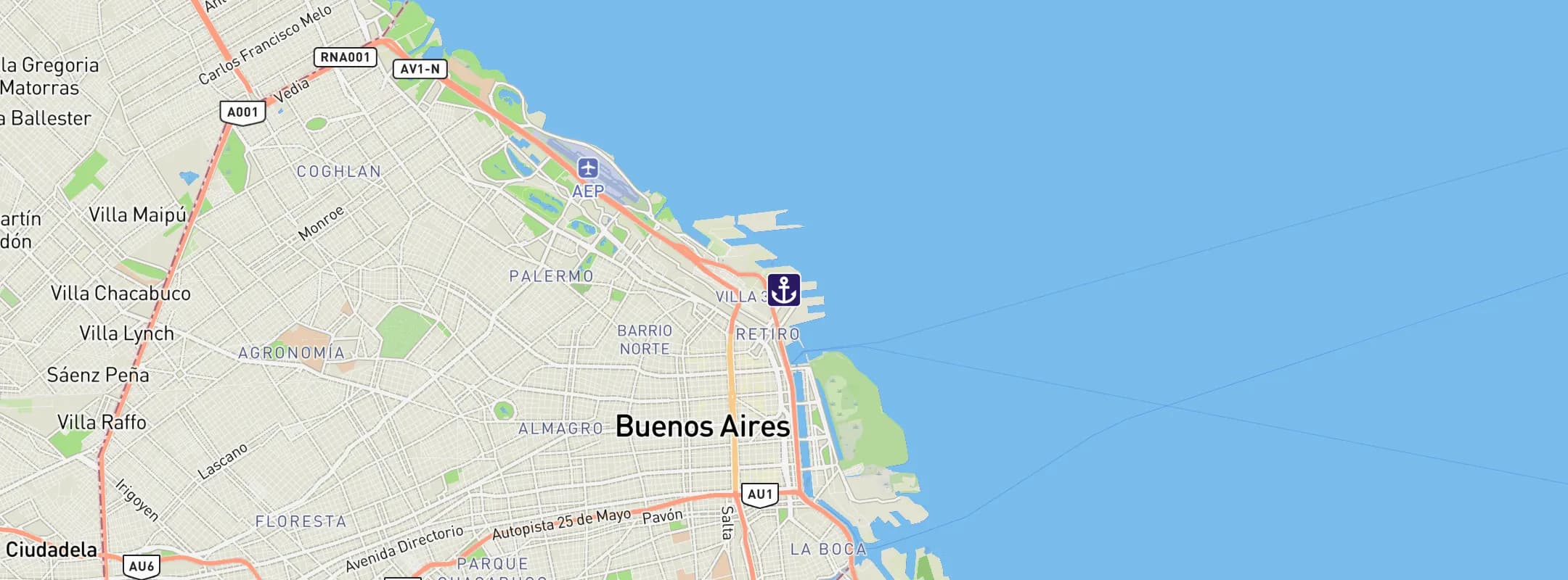 Map of Buenos Aires