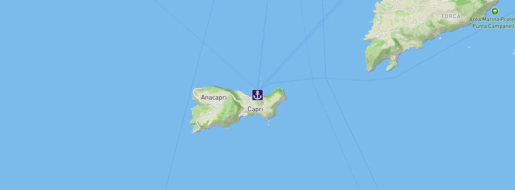 Map of Capri Island