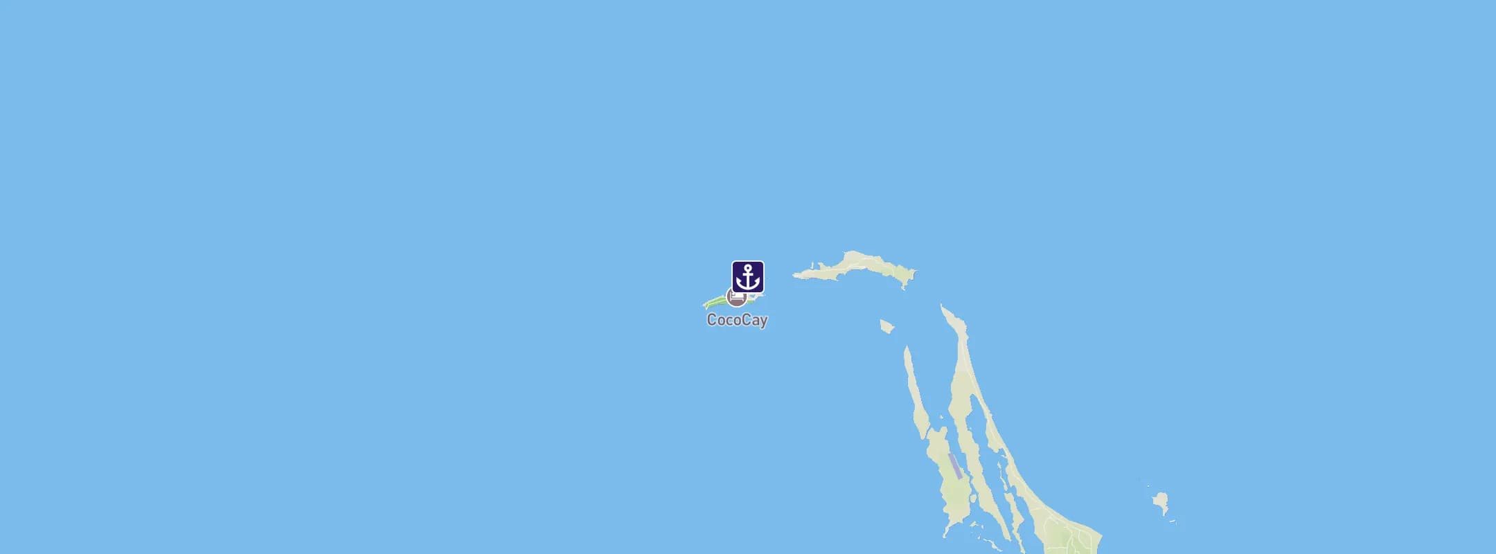 Map of Coco Cay