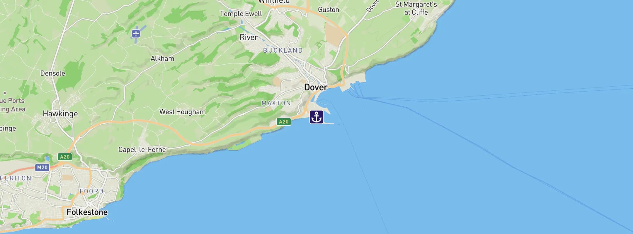 Map of Dover