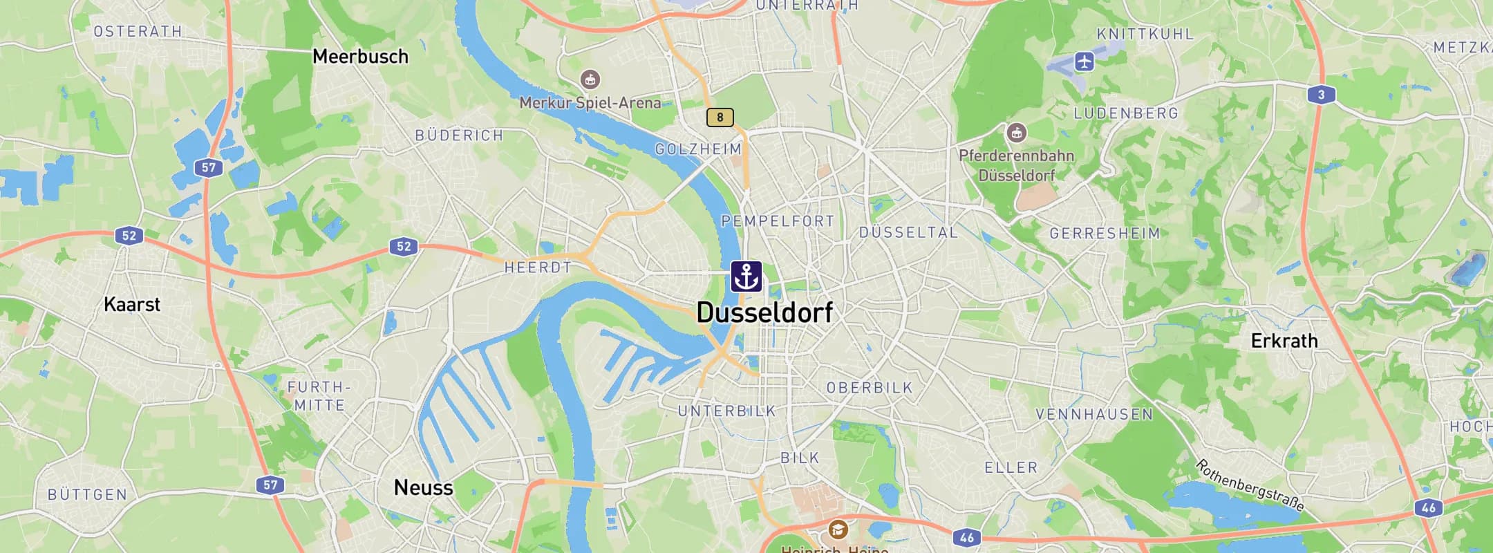Map of Dusseldorf