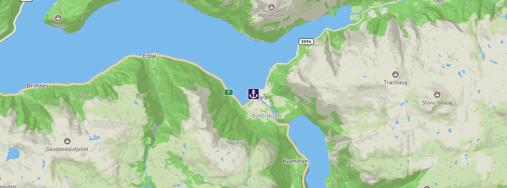 Map of Eidfjord