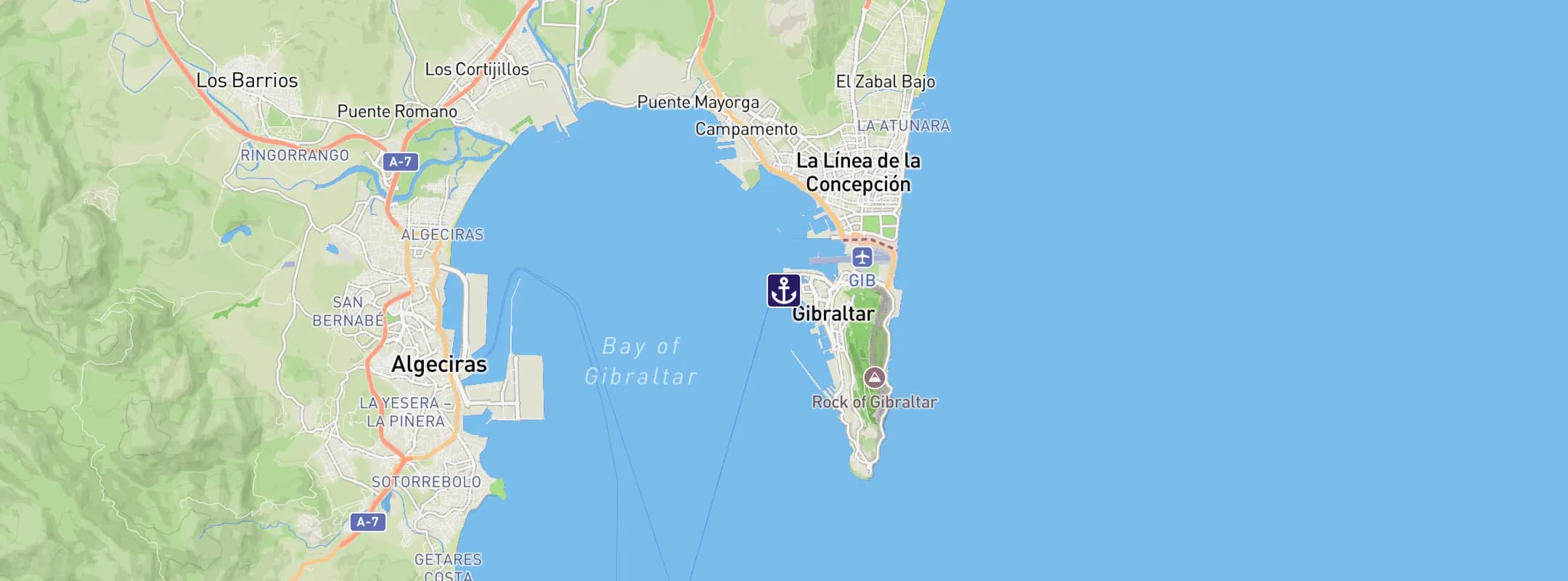 Map of Gibraltar