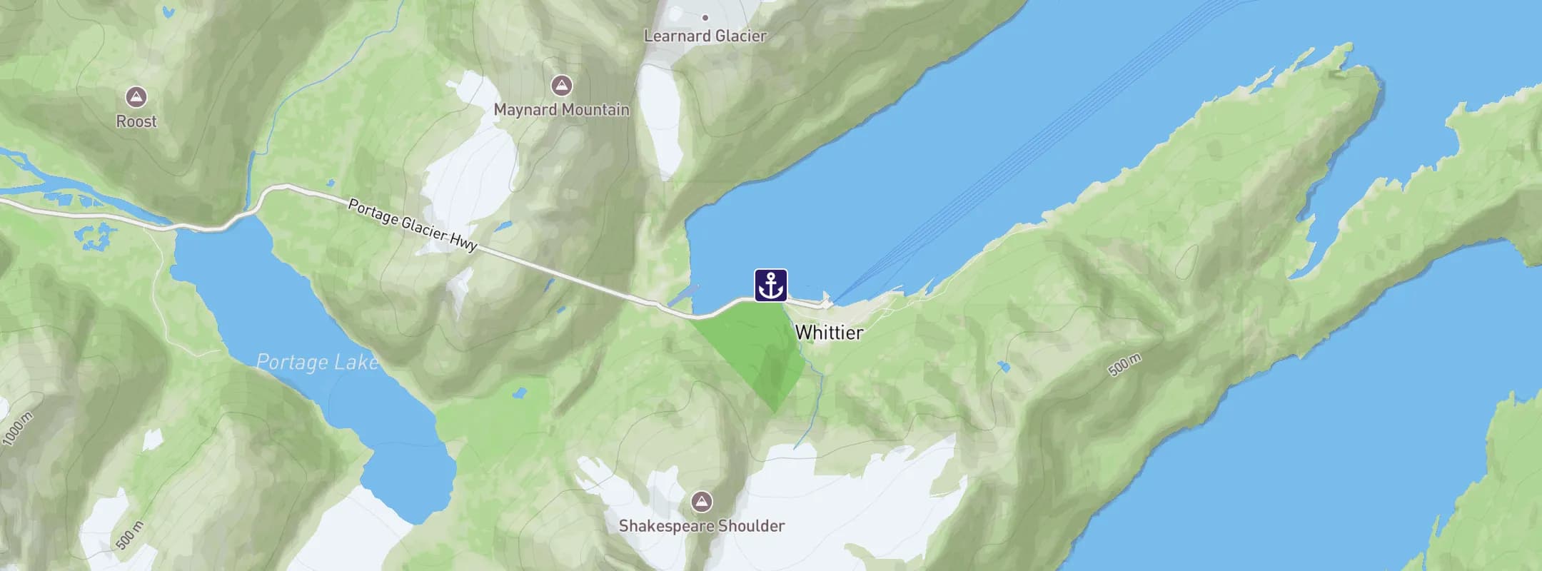 Map of Anchorage AK