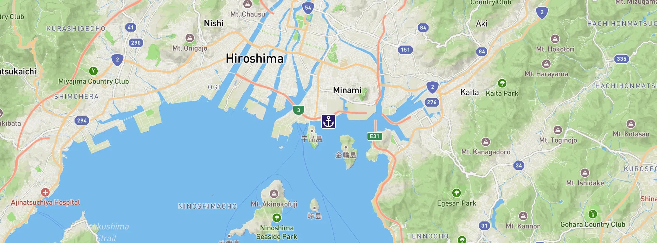 Map of Hiroshima City