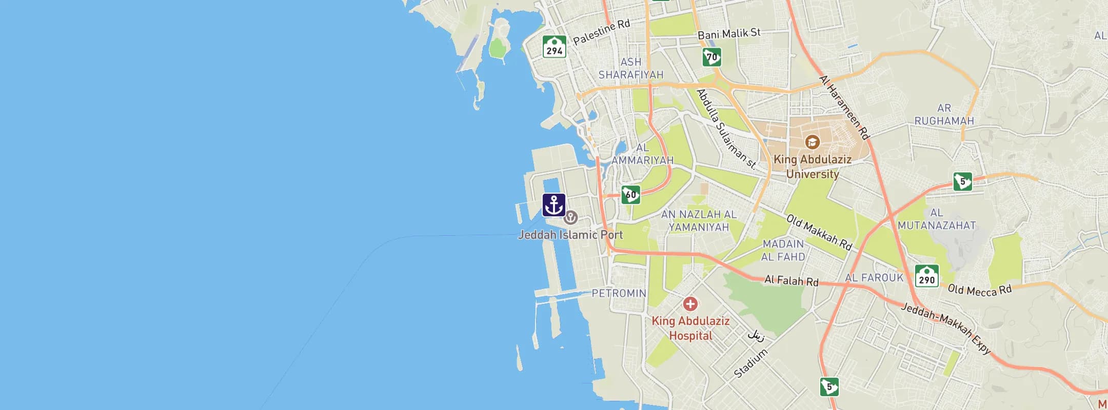 Map of Jeddah