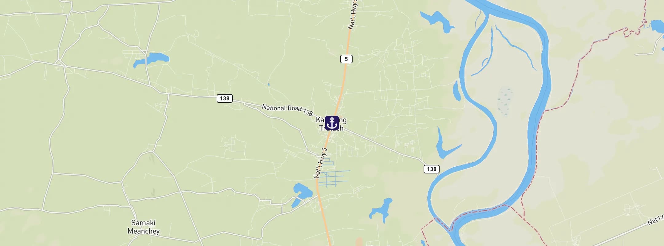 Map of Kampong Tralach
